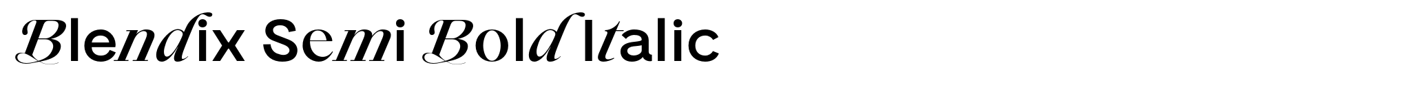 Blendix Semi Bold Italic image